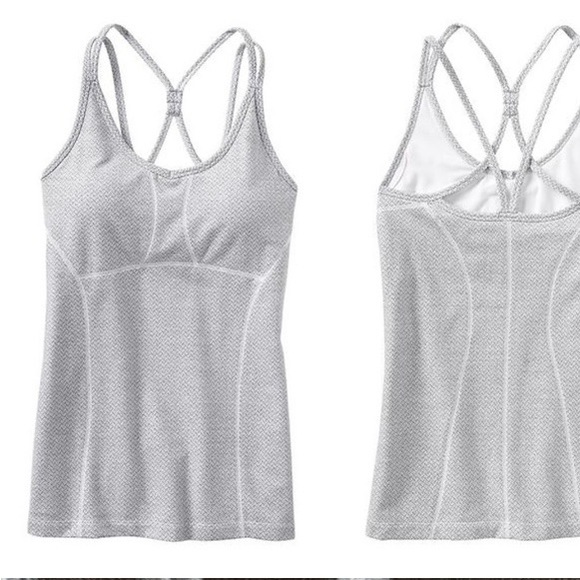 Athleta Tops - ATHLETA EMPOWERMENT HERRINGBONE power tank stroppy workout S